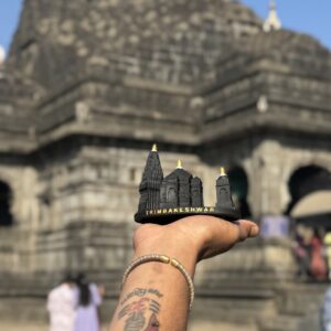 Trimbakeshwar temple miniature statue