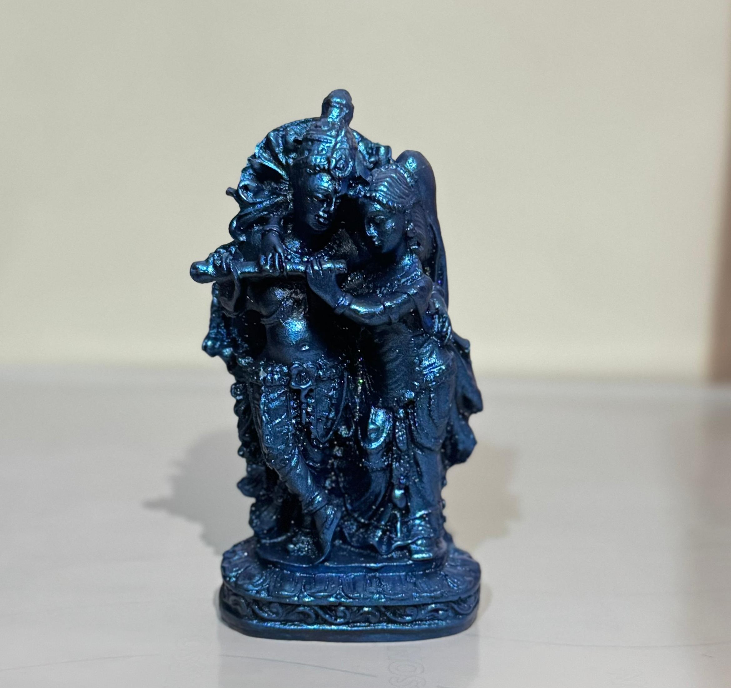 Radha-Krishna Miniature Statue