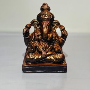 Orange Shree Ganesha Miniature Statue