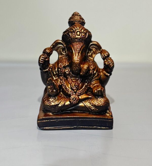 Orange Shree Ganesha Miniature Statue